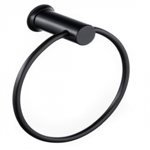 Allure Black Towel Ring